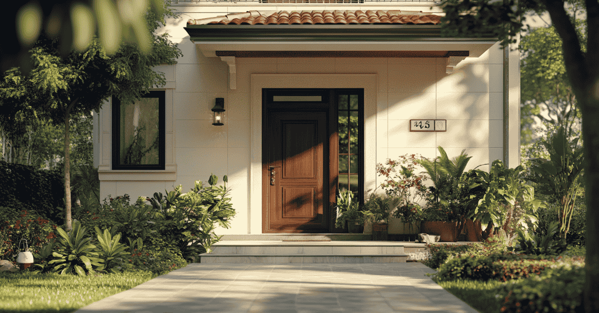 keramik dinding depan rumah